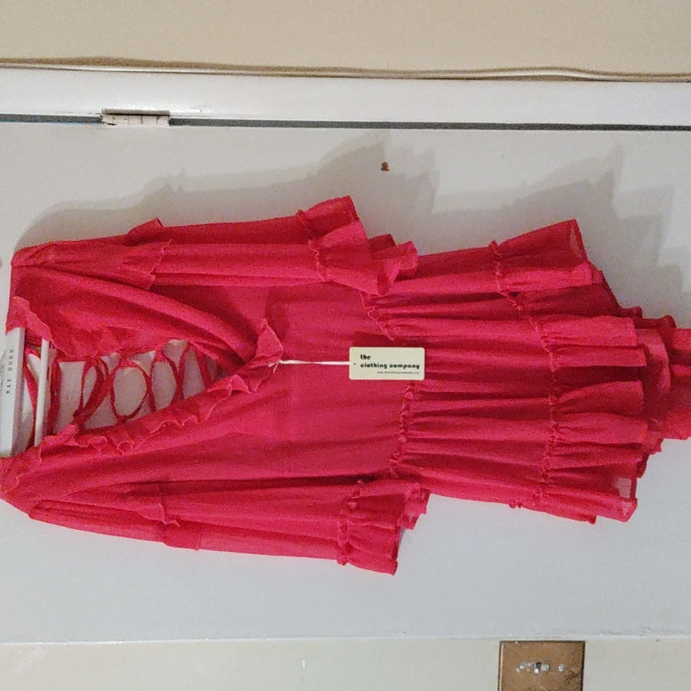 Hot pink dress